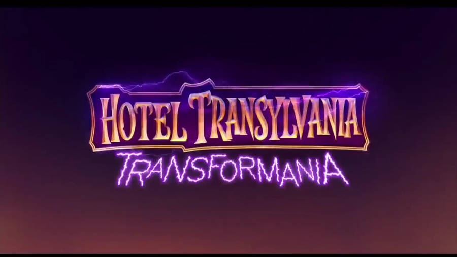 Download free Hotel Transylvania Transformania Purple Logo Wallpaper ...