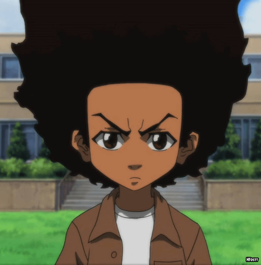 Download free Huey Freeman Rocking Afro Wallpaper - MrWallpaper.com