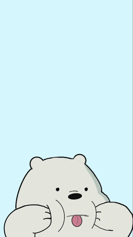 Download free Ice Bear Cartoon Naughty Face Wallpaper - MrWallpaper.com