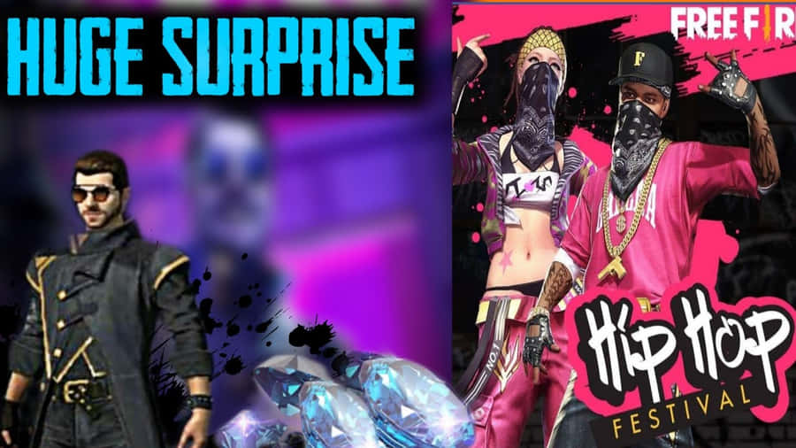 Immerse Yourself In The Beauty Of Hip Hop Free Fire Wallpaper