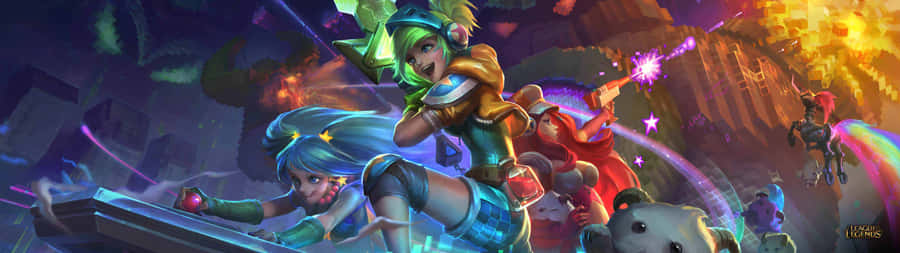 Immerse Yourself In The World Of The ‘league Of Legends’ Video Game. Wallpaper
