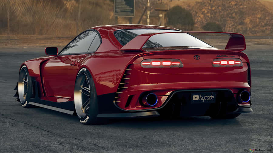Intense Speed In A Jdm Supra Wallpaper