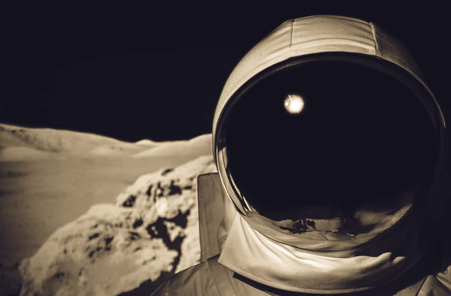 Intrepid Astronaut Exploring The Cosmos Wallpaper