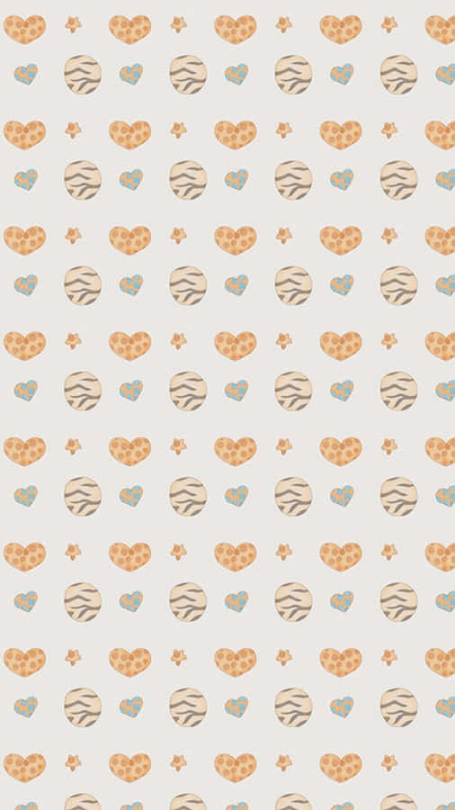 Iphone Simple Cute Orange Wallpaper