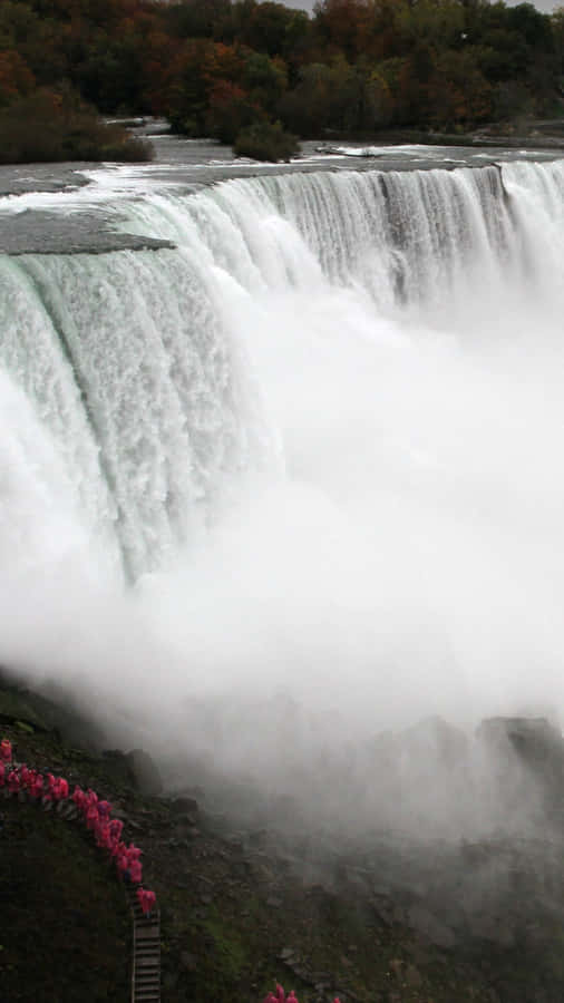 Iphone Waterfall Screen Theme Wallpaper