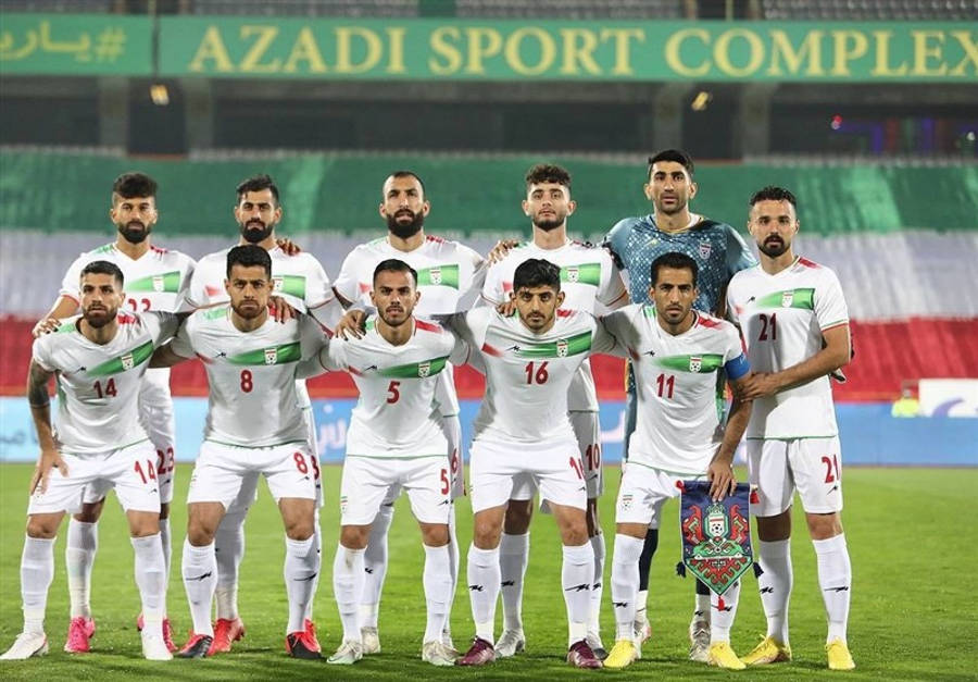 Iran National Football Team Fifa Word Cup Line Up Wallpaper