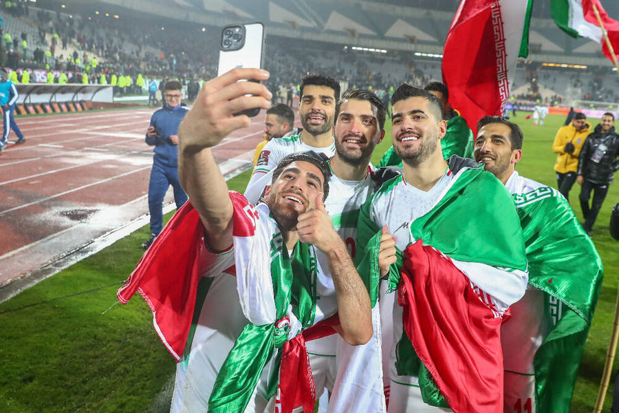 Iran National Football Team Taking Selfie Wallpaper