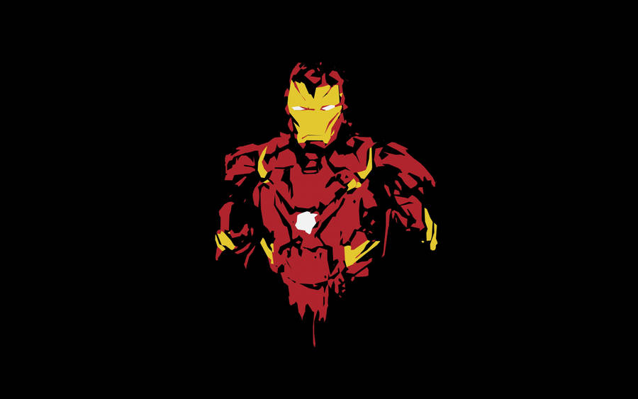 iron man logo abstract art