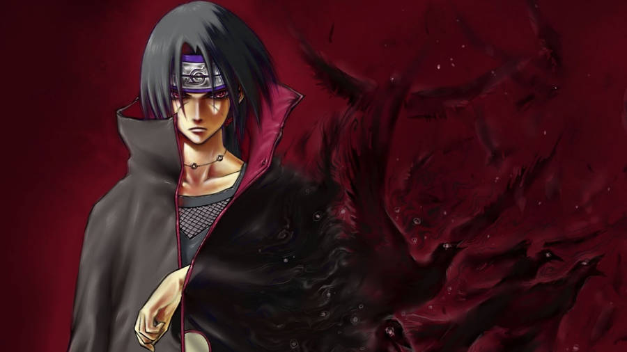 Download free Itachi Crows Art Wallpaper - MrWallpaper.com