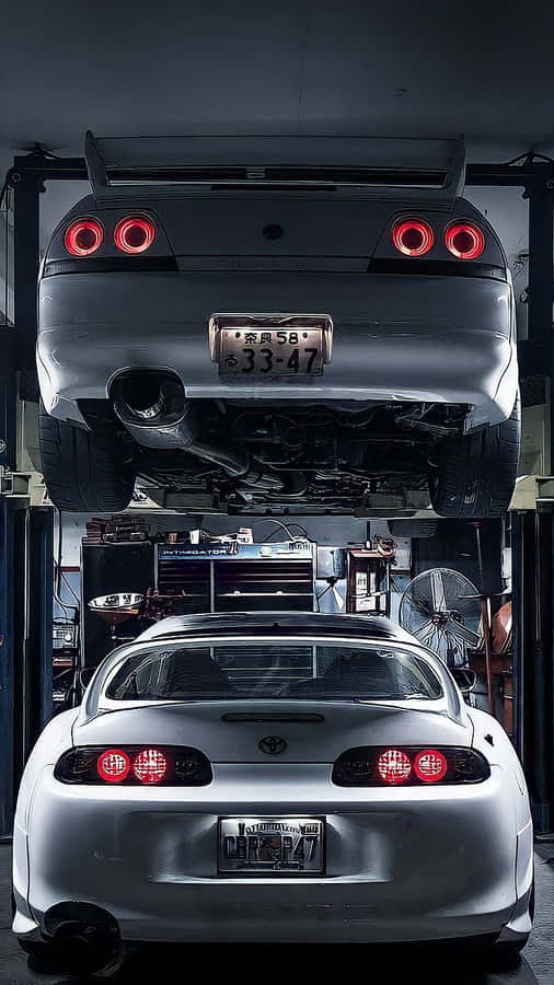 Jdm Toyota Supra - The Iconic Japanese Sports Car Wallpaper