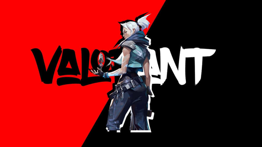 Jett Red And Black Valorant Desktop Wallpaper