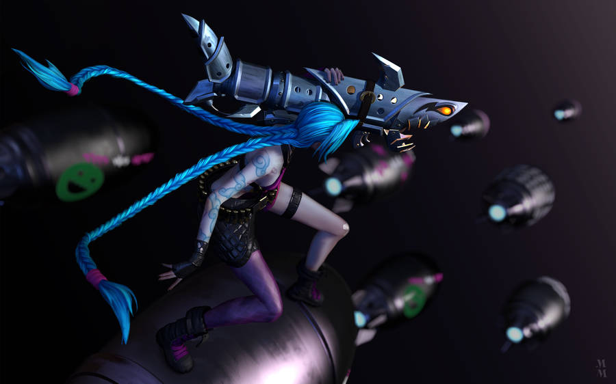 Jinx Cool League Of Legends Arcane Art Wallpaper, HD TV Series 4K Wallpapers,  Images and Background - Wallpapers Den