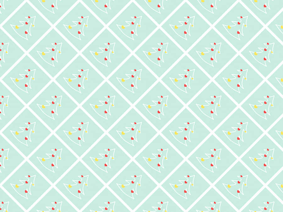Join The Festive Vibes Of Christmas With This Joyful Pattern. Wallpaper