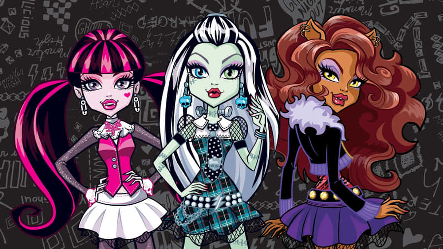 Join The Kids At Monster High For A Day Of Fun Wallpaper