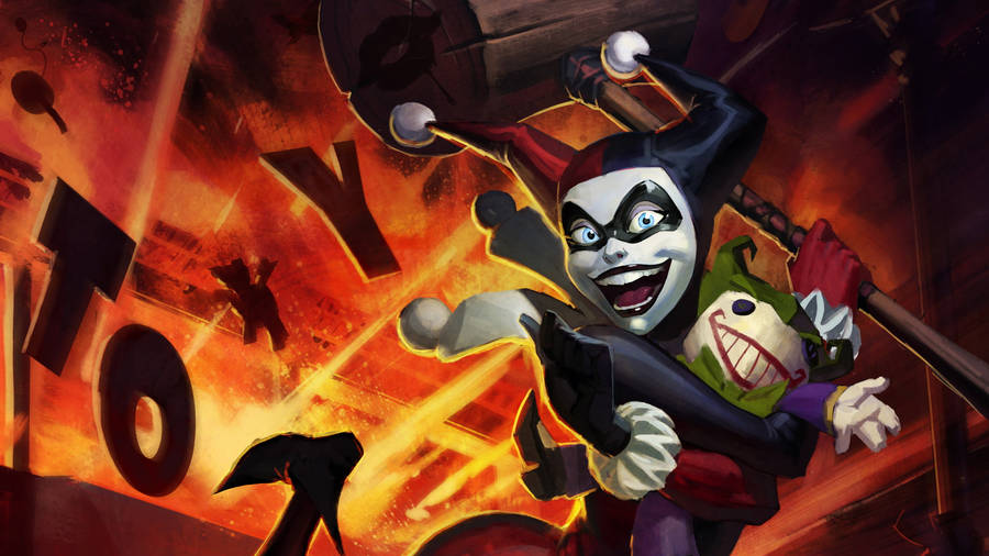 Download Free Joker And Harley Quinn Explosion Wallpaper - Mrwallpaper.com