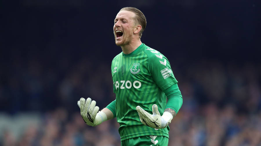 Download free Jordan Pickford Wearing Green Gloves Wallpaper ...