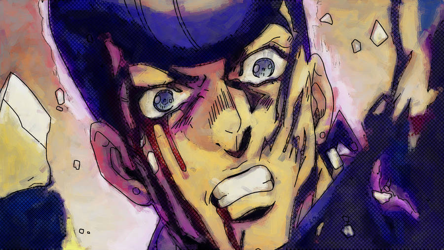 Download free Josuke Bleeding And Bruised Face Wallpaper - MrWallpaper.com