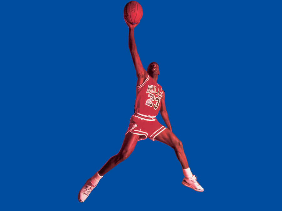 Jump Into Sporty Style In Red Jordan Shoes Wallpaper