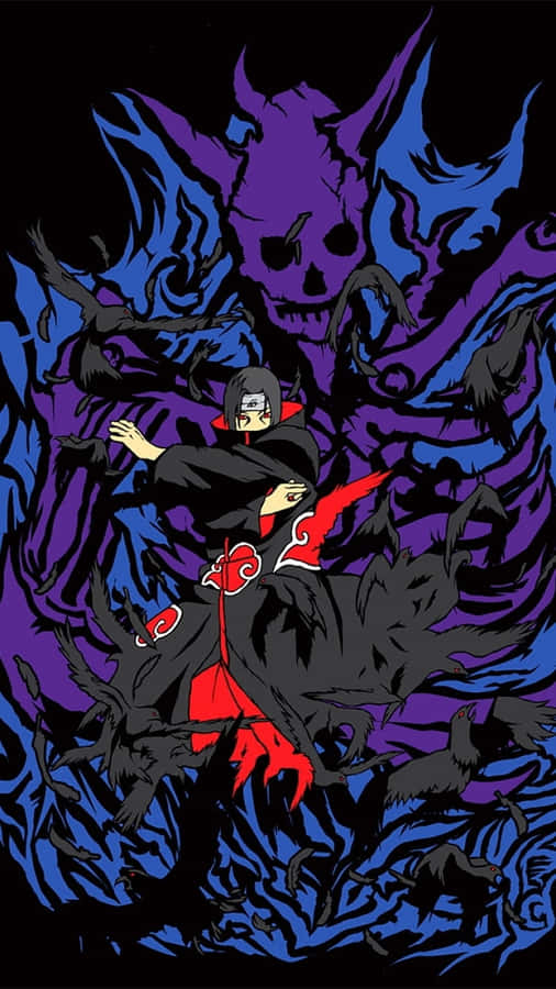 Kakashi Hatake Unleashing His Susanoo Technique Wallpaper