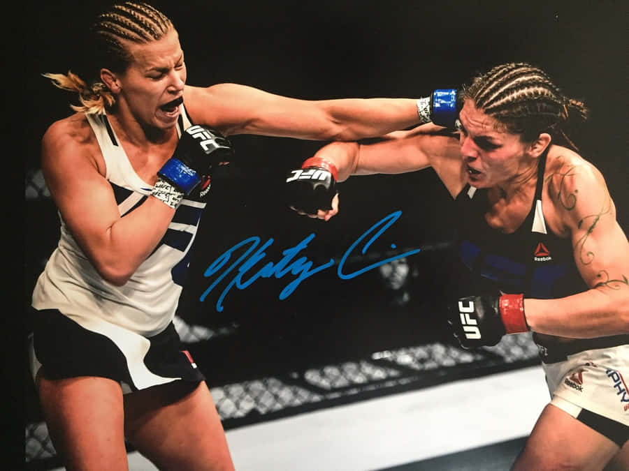Katlyn Chookagian Blue Signature Wallpaper