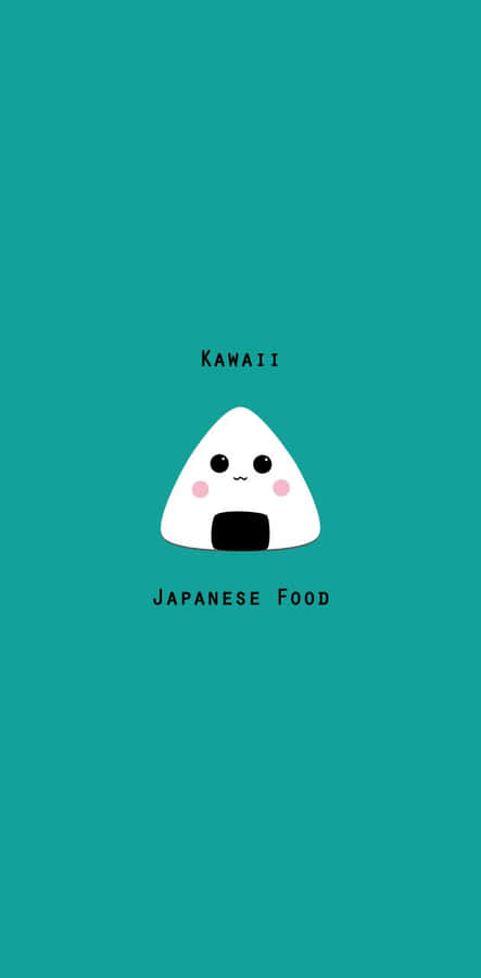 Kawaii Onigiri Graphic Wallpaper