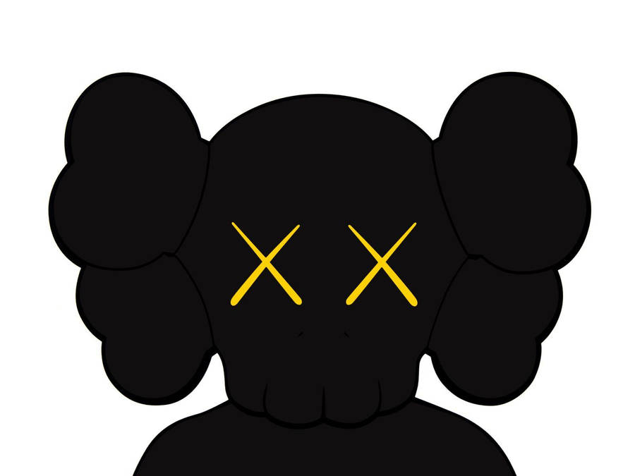 Download free Kaws Pc Black With Yellow X Eyes Wallpaper - MrWallpaper.com