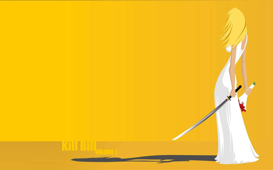 Kill Bill The Bride Vector Art Wallpaper