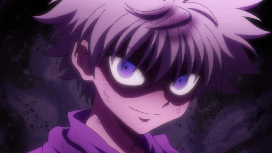 “killua Cute With His Adorable Pixel Art Render” Wallpaper