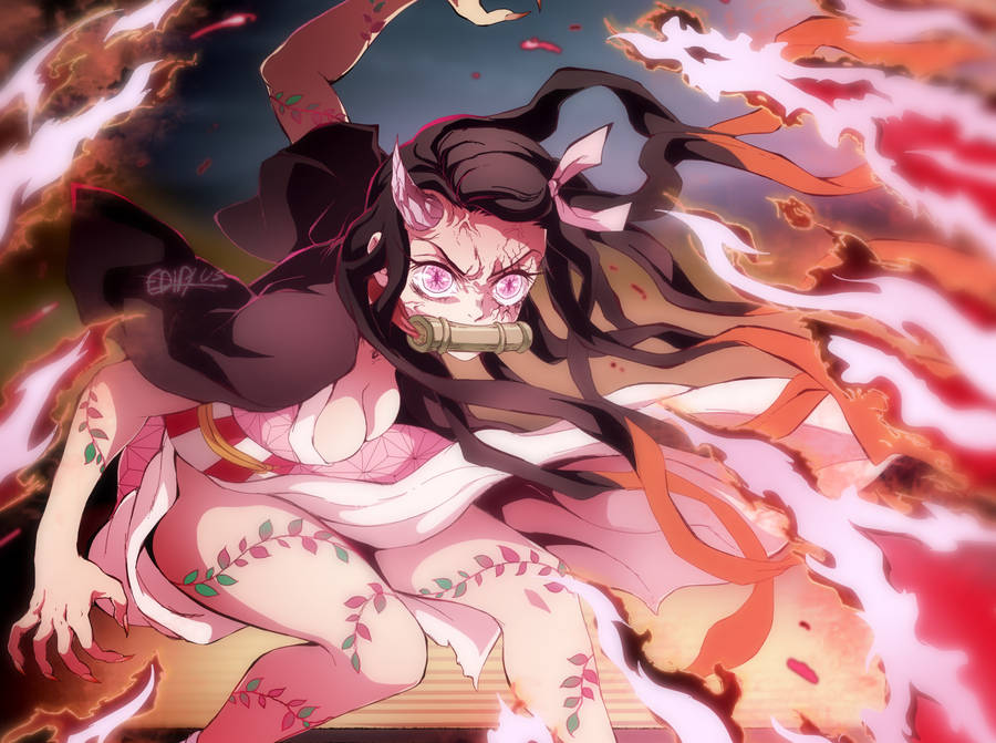 Kimetsu No Yaiba Nezuko Adult Wallpaper