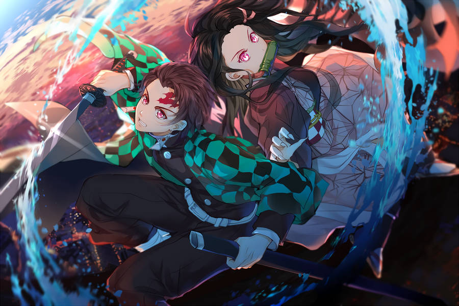 Kimetsu No Yaiba Siblings Wallpaper