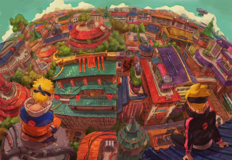 Konoha Village Naruto And Boruto Wallpaper