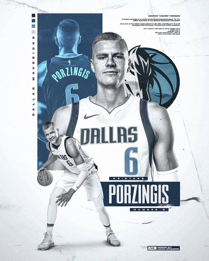 Download free Kristaps Porzingis Dallas Mavericks Poster Wallpaper ...