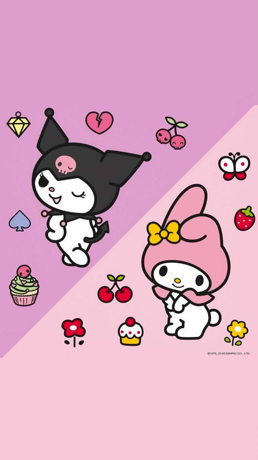 Download free Kuromi And Melody The Sanrio Duo Wallpaper - MrWallpaper.com