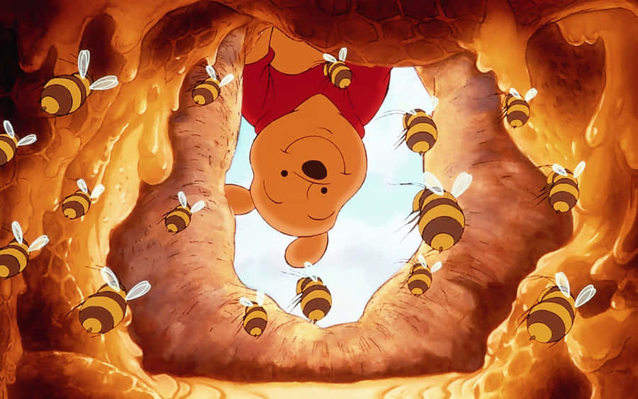 Let Your Little One Explore The Magical World Of Winnie The Pooh With This Laptop! Wallpaper