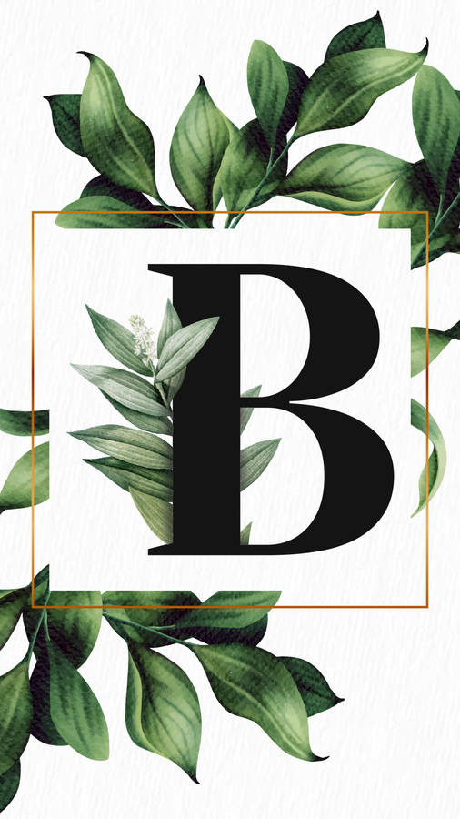 Download Free Letter B Foliage Art Wallpaper - MrWallpaper.com