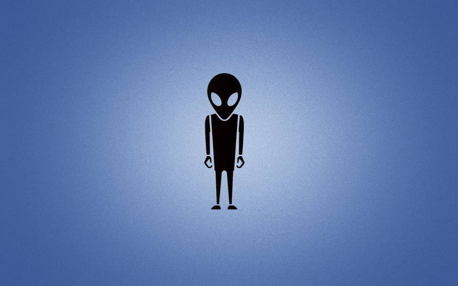 Light Blue Plain Alien Wallpaper
