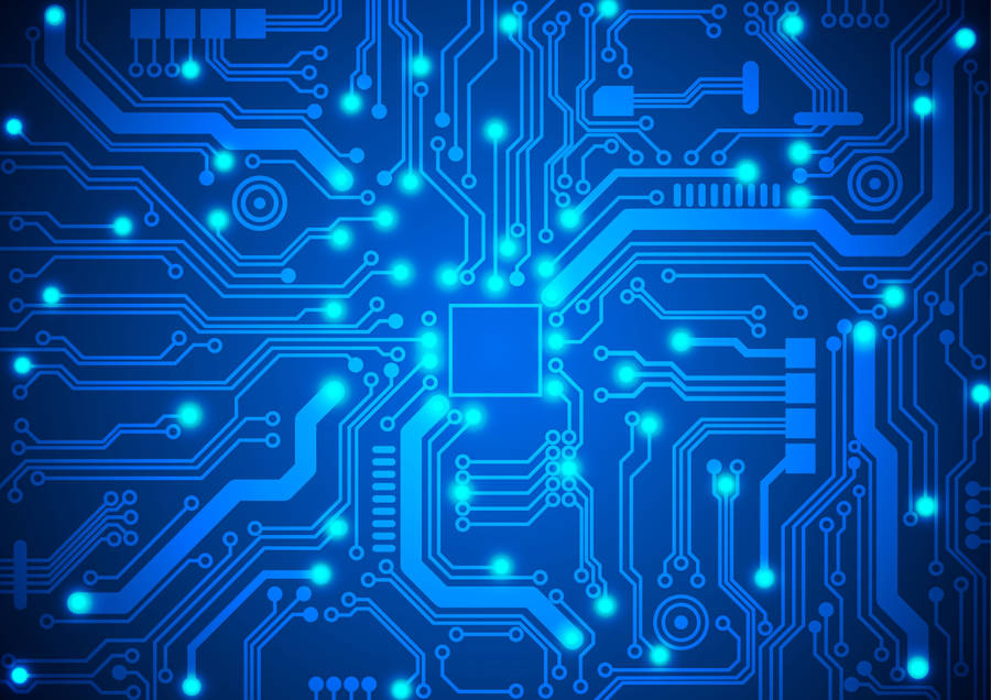 Light Blue Plain Motherboard Wallpaper