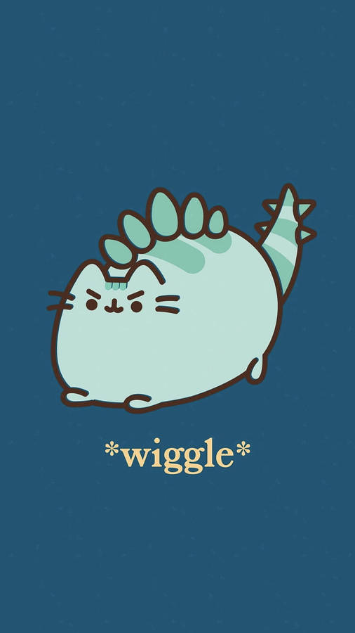 Download free Light Blue Pusheen Dino Kawaii Iphone Wallpaper MrWallpaper