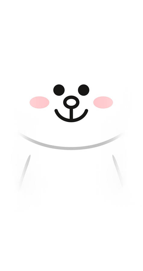 Line Friends Cony Minimalist Iphone Wallpaper