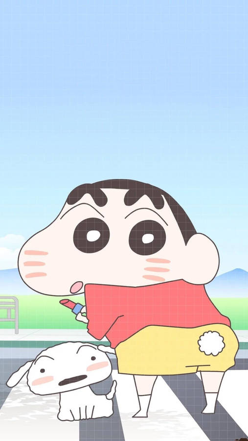 Download free Lipstick Shiro And Shinchan Aesthetic Wallpaper ...