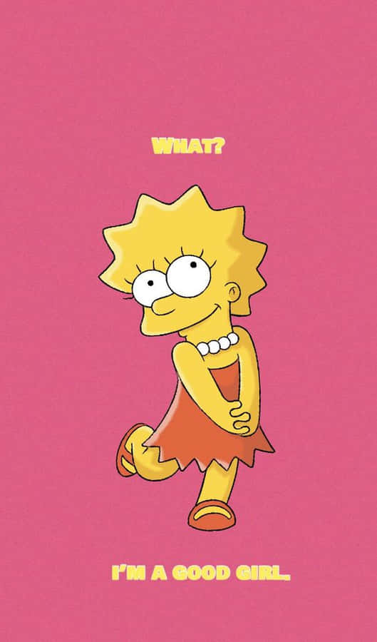 Lisa Simpson Good Girl Aesthetic Wallpaper