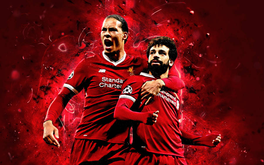 Download free Liverpool Fc Virgil And Mohamed Wallpaper - MrWallpaper.com