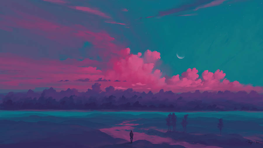 Download Free Lone Wanderer Pink Sunset Wallpaper MrWallpaper Download Free Lone Wanderer Pink Sunset Wallpaper MrWallpaper