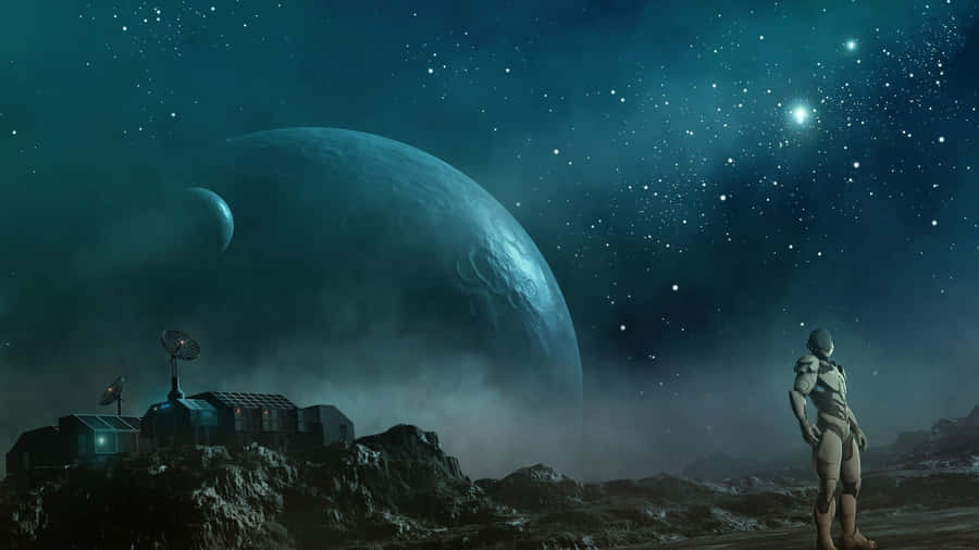 Lost In Peaceful Lands Of Fantasy Space Wallpaper