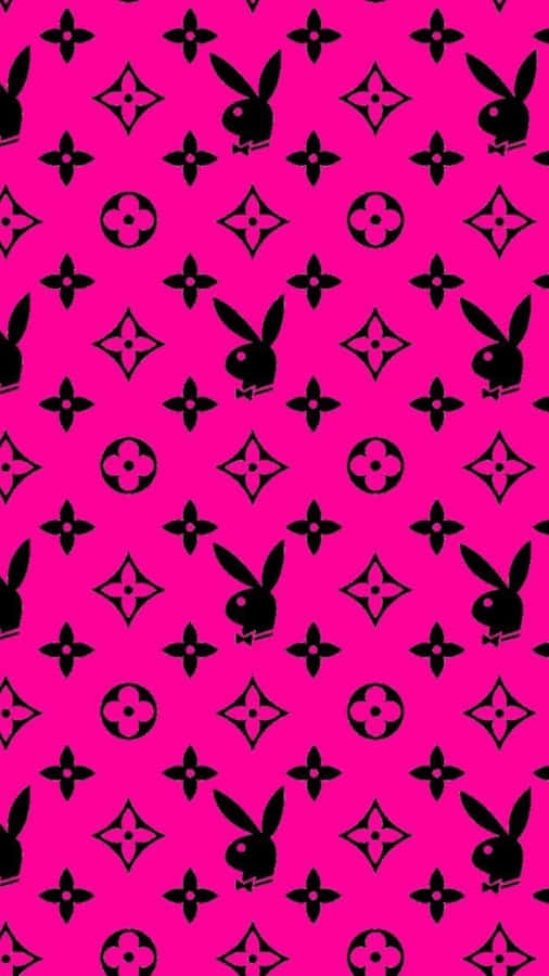 Louis Vuitton Pink With Playboy Bunny Wallpaper