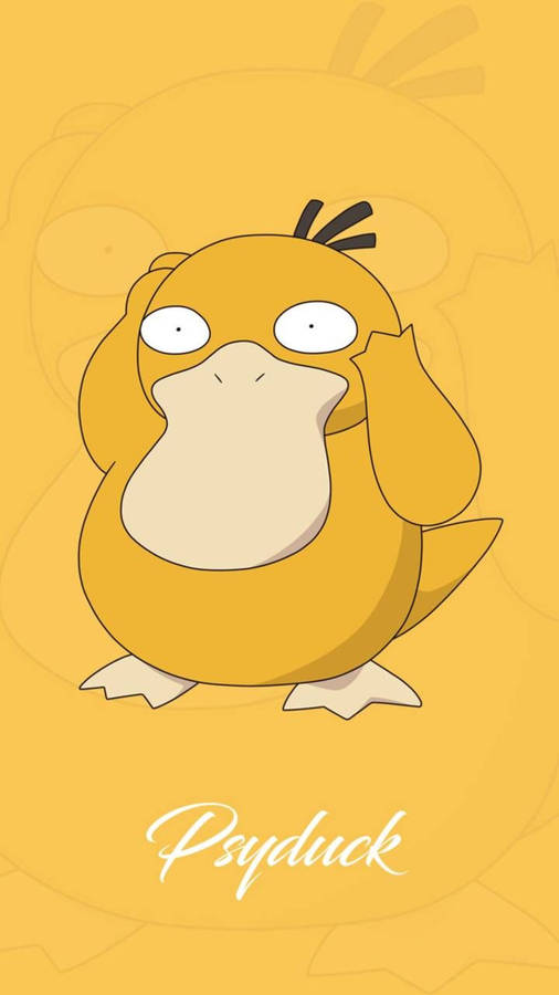 Download free Lovely Yellow Psyduck Phone Wallpaper - MrWallpaper.com