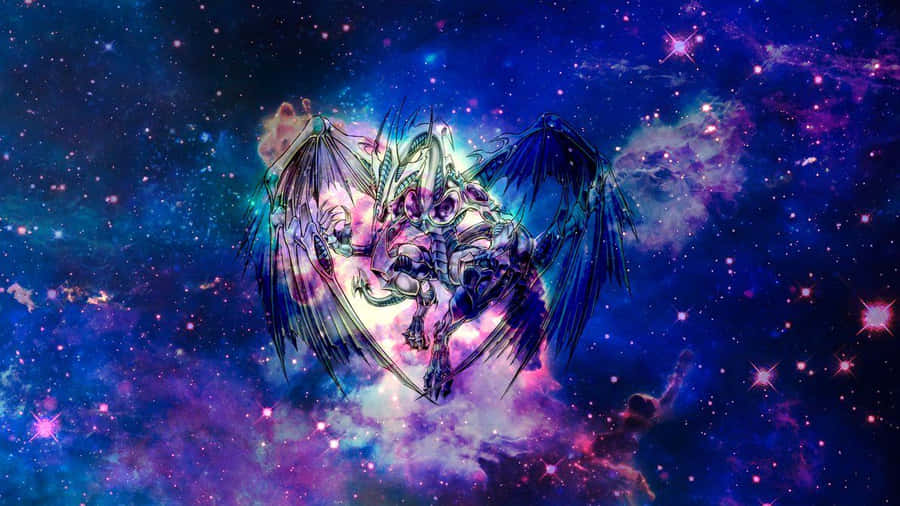 Majestic Purple Dragon In A Mystical Landscape Wallpaper