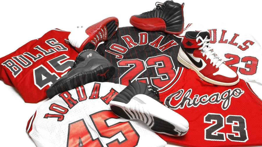 Make A Statement With The Iconic Red Jordan Wallpaper