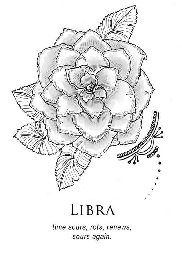 Make Your Dreams Come True: Cute Libra Symbol Of Balance And Harmony Wallpaper