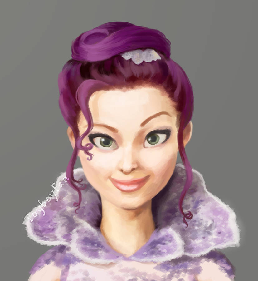 Download free Mal Descendants Purple Bun Hair Wallpaper - MrWallpaper.com